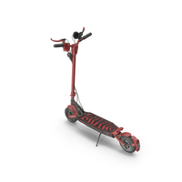 E-Scooter Offroad Red Dirty PNG & PSD Images