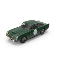 Vintage Race Car Green PNG & PSD Images