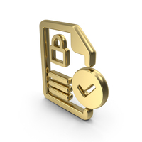 Locked Document Symbol PNG & PSD Images
