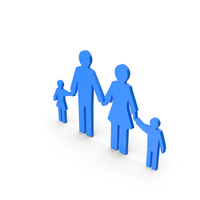 Family Symbol Blue PNG & PSD Images