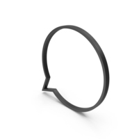 Black Speech Bubble PNG & PSD Images