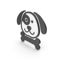 Black & White Dog Symbol PNG & PSD Images