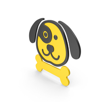 Yellow Dog Symbol PNG & PSD Images