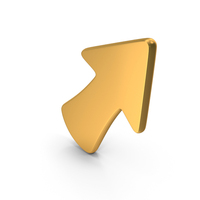 Arrow Icon Gold PNG & PSD Images
