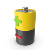 Black & Yellow Battery PNG & PSD Images
