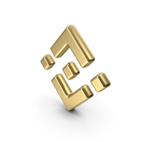 Gold Binance Symbol PNG & PSD Images