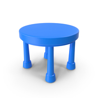 Blue Children Table PNG & PSD Images