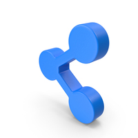 Blue Share Symbol PNG & PSD Images