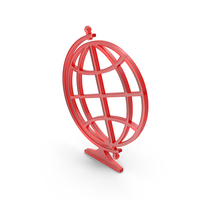 Red Globe Icon PNG & PSD Images