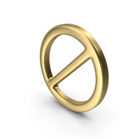 Gold Forbidden Symbol PNG & PSD Images