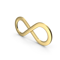 Gold Infinity Symbol PNG & PSD Images