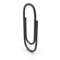Black Paper Clip PNG & PSD Images