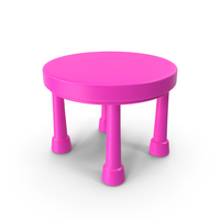 Pink Children Table PNG & PSD Images