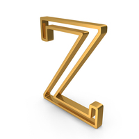 Gold Greek Letter Zeta Outline Icon PNG & PSD Images