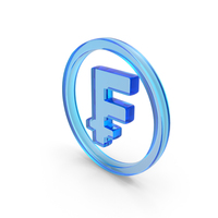 Swiss Franc Currency Icon Glass PNG & PSD Images