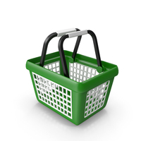 Shopping Basket Green PNG & PSD Images