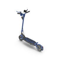 E-Scooter Offroad Blue Dirty PNG & PSD Images