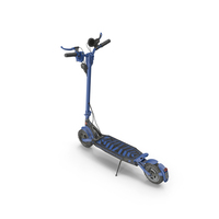 E-Scooter Offroad Blue Dirty PNG & PSD Images