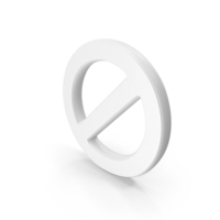 White Ban Symbol PNG & PSD Images