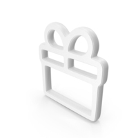 Gift Symbol White PNG & PSD Images