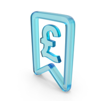 Bookmark Pound Price Symbol Glass PNG & PSD Images