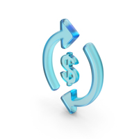 Glass Money Exchange Dollar Symbol PNG & PSD Images