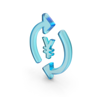 Glass Money Exchange Yen Symbol PNG & PSD Images
