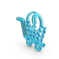 Glass Shopping Cart Error Symbol PNG & PSD Images