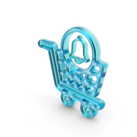 Shopping Cart Notification Symbol Glass PNG & PSD Images