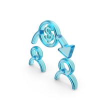 Glass Transfer Dollar Symbol PNG & PSD Images