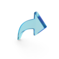 Right Arrow Symbol Glass PNG & PSD Images