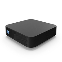 Compact LED Projector Black On State PNG & PSD Images