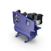 Piston Air Compressor Diesel Blue PNG & PSD Images