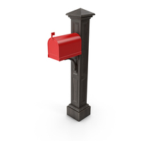 Mailbox Red Closed PNG & PSD Images
