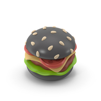 Black Hamburger PNG & PSD Images