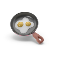 Scrambled Eggs On A Skillet PNG & PSD Images