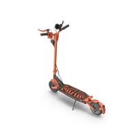 E-Scooter Offroad Orange Dirty PNG & PSD Images