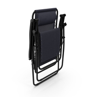 Black Lounge Chair In Folded State PNG & PSD Images