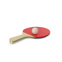 Ping Pong Paddle And Ball PNG & PSD Images