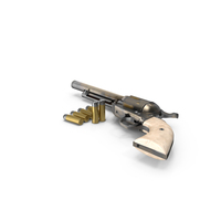 Revolver and Bullets PNG & PSD Images