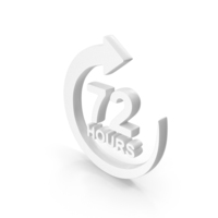 White 72 Hours Refresh Button Icon PNG & PSD Images