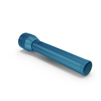 Blue Metal Police Flashlight PNG & PSD Images