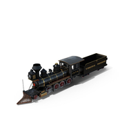 Vintage Steam Locomotive And Wagon PNG & PSD Images