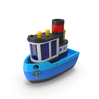 Blue Cartoon Boat PNG & PSD Images