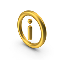 Gold Information Icon PNG & PSD Images