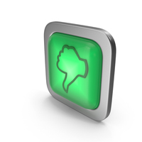 Dislike Green Icon Square Button PNG & PSD Images