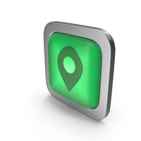 Placeholder for Map Green Icon Square Button PNG & PSD Images