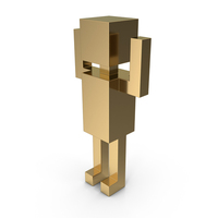 Stylised Human Gold PNG & PSD Images