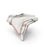 Woman Blouse Ornament White On Edge PNG & PSD Images