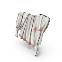 Woman Blouse Ornament White On Hanger PNG & PSD Images
